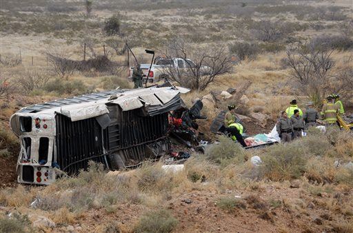 10 Dead After Train Hits Prison Bus