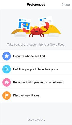 Facebook Users Get More Control Over What They See