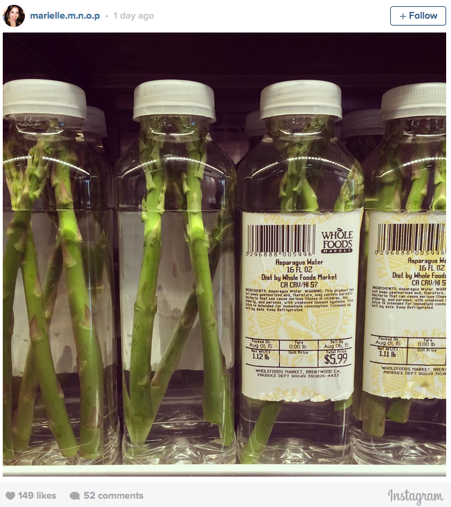 Whole Foods Hawks $6 'Asparagus Water,' Quickly Backs Off