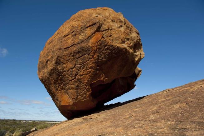 Hunter's Fire Breaks Boulder, Which Falls and Crushes Him