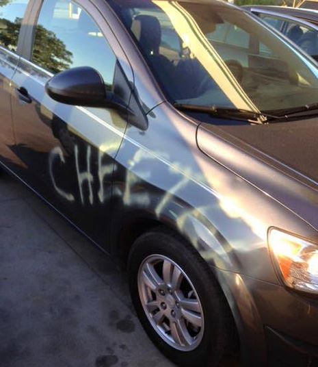 Man Accused of Vandalizing Ex's Car, Being Bad at Spelling