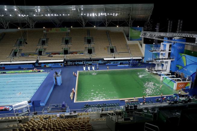 Rio Promises Blue Water, but Odd Green May Be Spreading