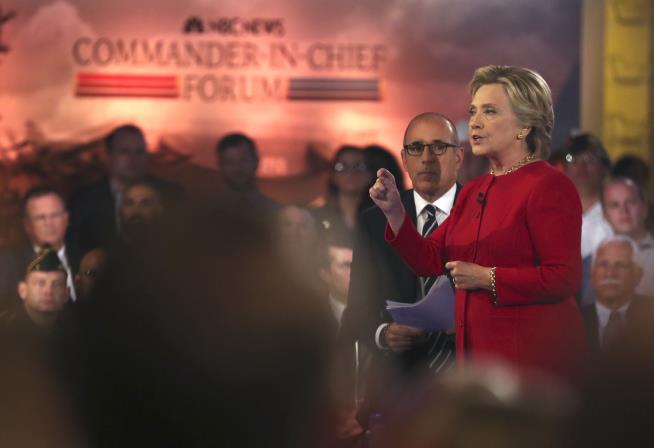 Clinton Defends Email, Trump Praises Putin at National Security Forum