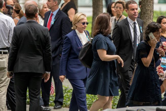 Clinton Left 9/11 Ceremony, Was 'Overheated'