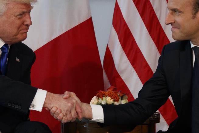 France's Macron: Trump Handshake 'Wasn't Innocent'