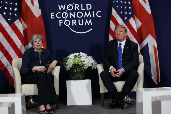 Trump, May 'Liked Each Other a Lot' Despite 'False Rumor'