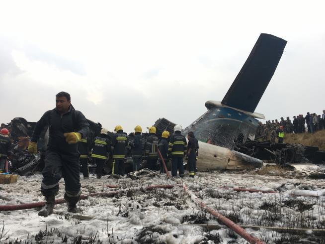 Plane Waiting to Land Goes Down; Dozens Dead