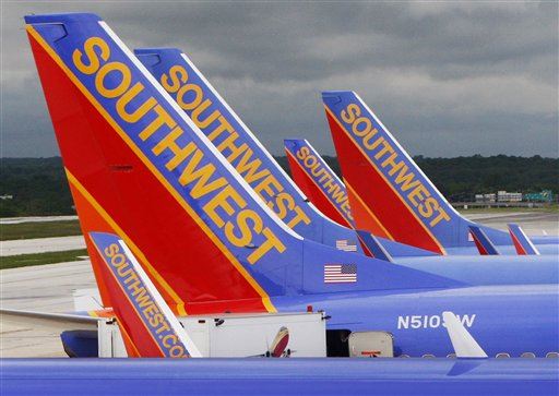 Pickup Truck Strikes Southwest Plane at Airport