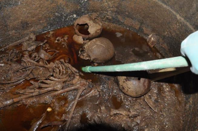 People Want to Drink the Red Sewage Found in Sarcophagus