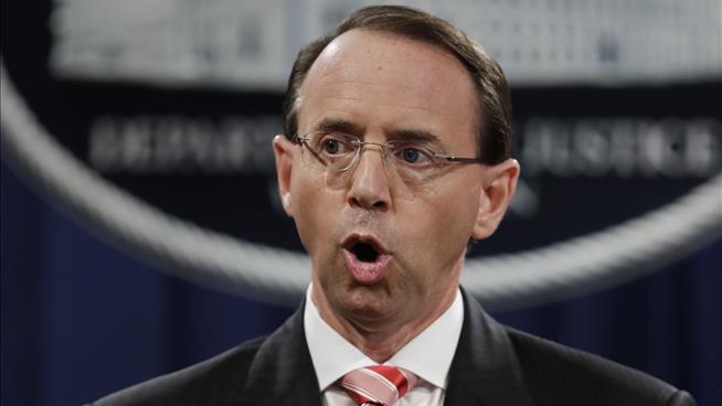 Rod Rosenstein Expected to End the Day Without a Job