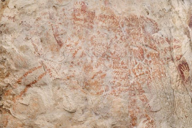 Oldest Figurative Painting Ever Found in Borneo Cave