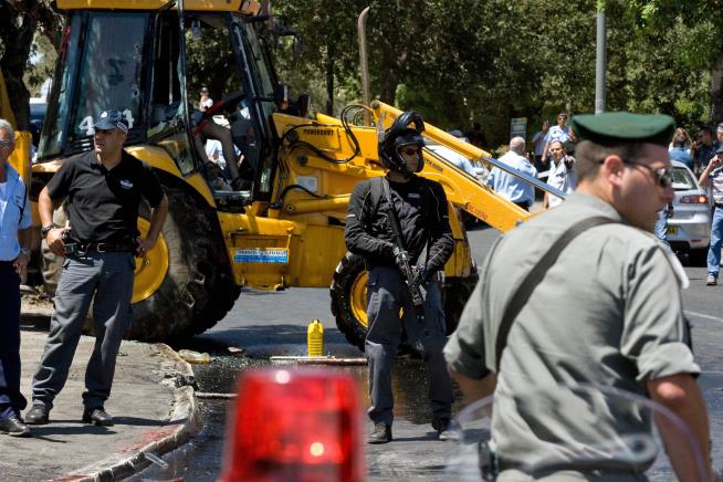 2nd Bulldozer Goes on Rampage in Jerusalem