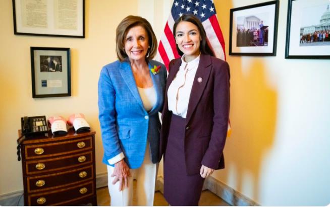 What Feud? It's All Smiles After Pelosi, AOC Meeting
