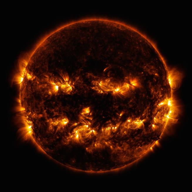 NASA Shares Image of Halloween-ish Sun