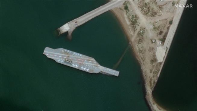 There's a Fake Aircraft Carrier Sitting Off Iran