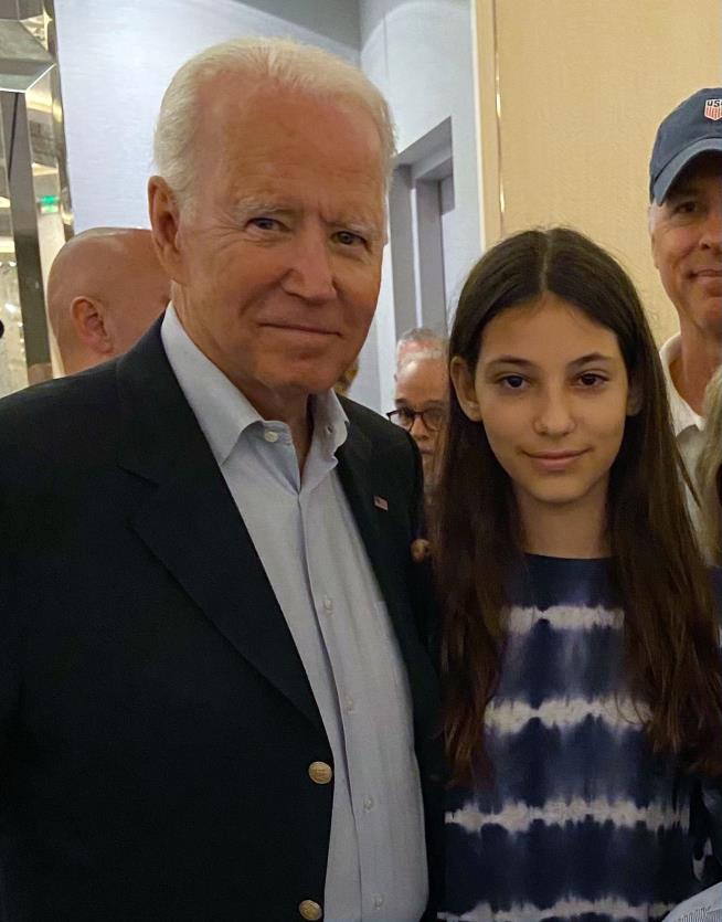 Biden Asks to Meet Girl Praying at Rubble