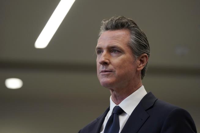 His Kids' Camp Pics Cause a Commotion for Newsom