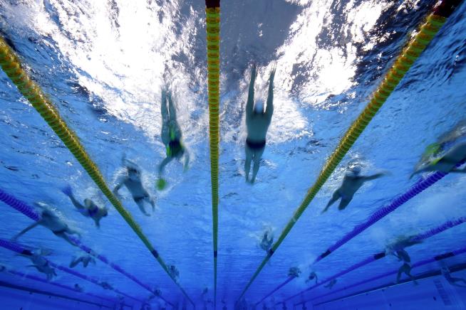 An Olympic First: Swimming Race Goes Co-Ed