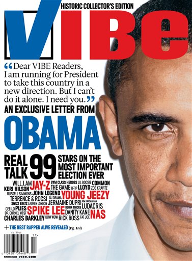 'I Need You,' Obama Writes to Vibe Readers