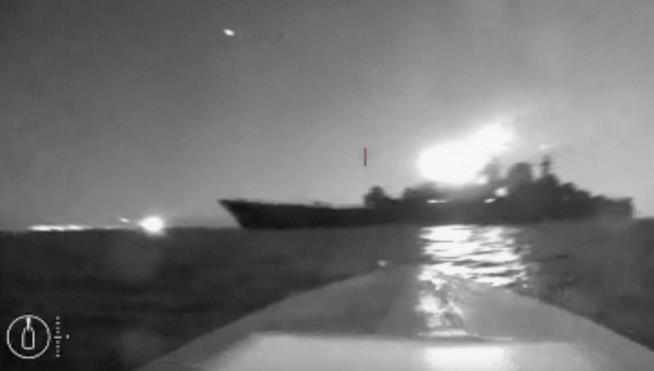 Ukraine Drone Reportedly Blows Hole in Russian Ship