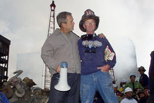 Retired Firefighter Shared Iconic Image With President