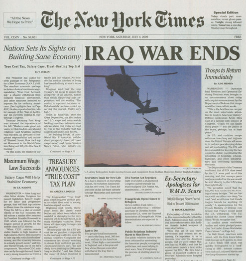 Fake NYT Declares War Over