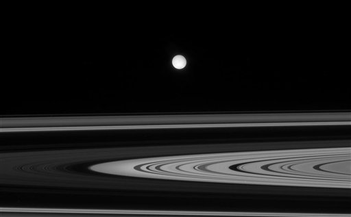 Saturn's Moon Hints at Water