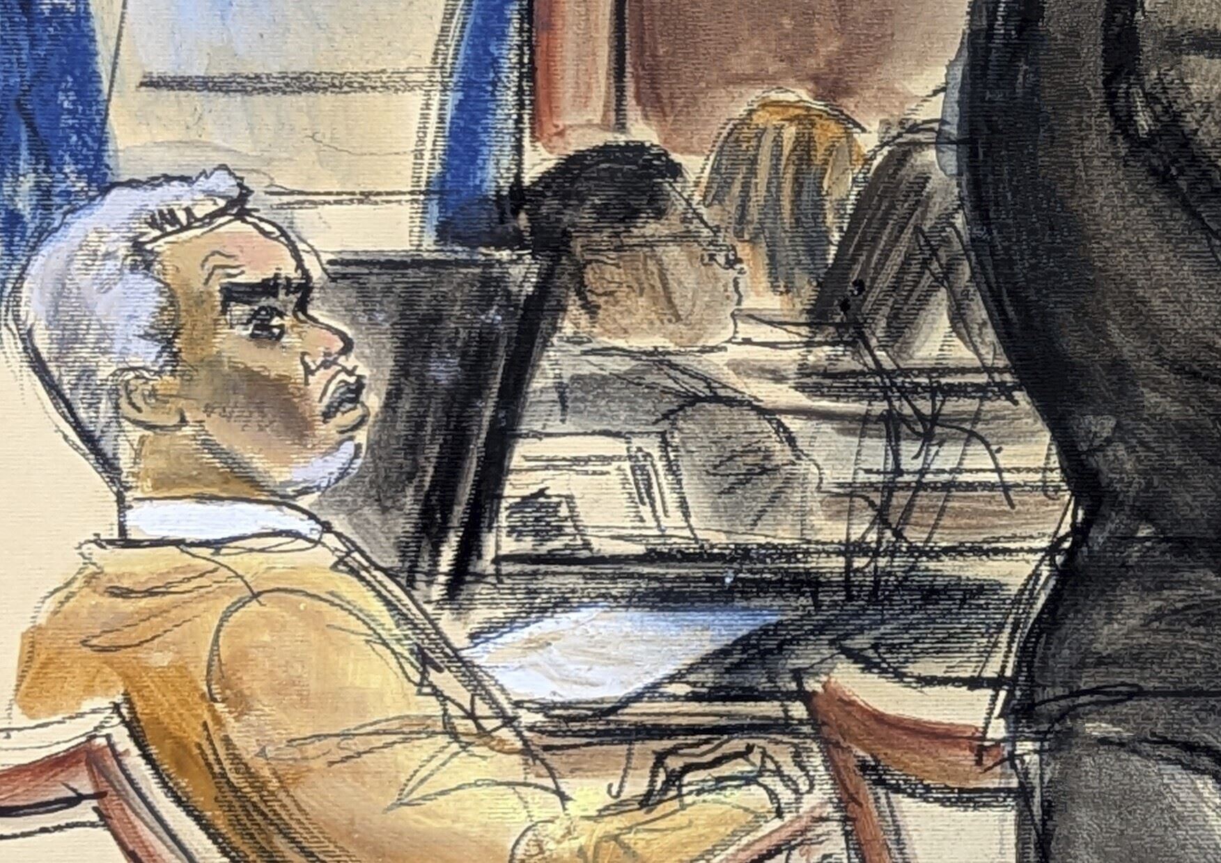 Sean Combs Complains to Court Sketch Artist