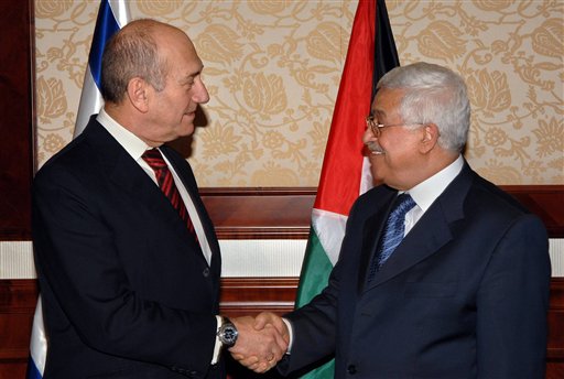 Olmert, Abbas Talk on Palestinian Soil