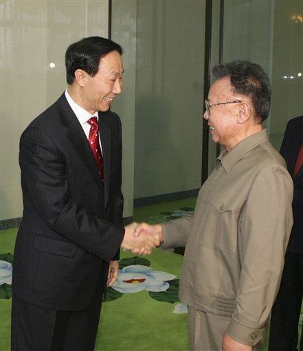 Post-Stroke Kim Jong-il Meets Chinese Official
