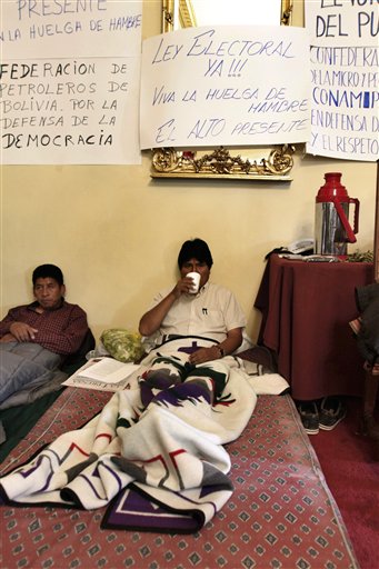 Bolivian President Wins Point, Ends Hunger Strike