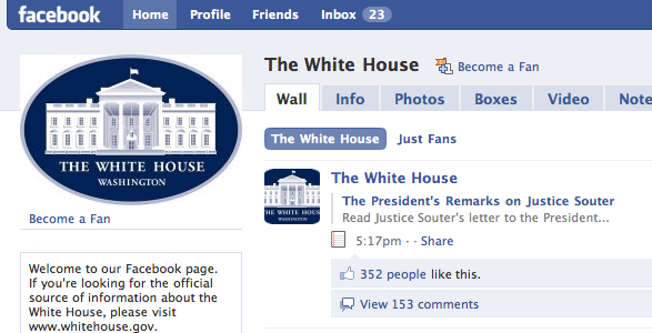 The White House Hits Twitter, Facebook, MySpace