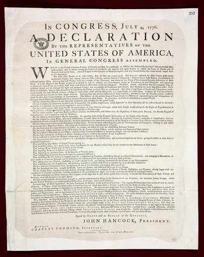 Brits Find Rare Copy of Declaration of Independence