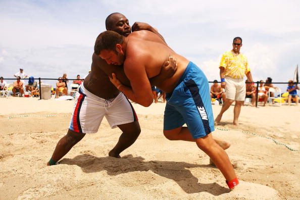 Wrestling Goes to the Beach