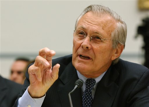 Rumsfeld Says He Has No Regrets