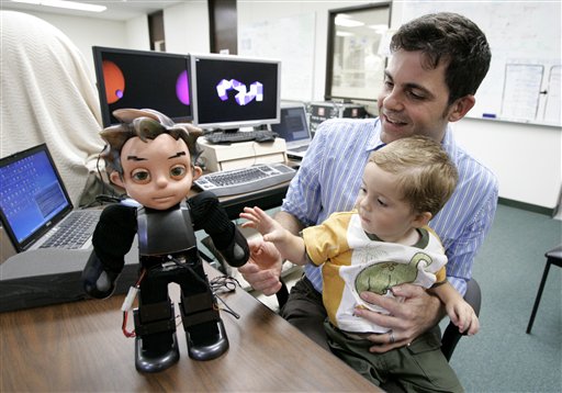Robot Toddler Learns to Walk, Talk, Behave Like a Human