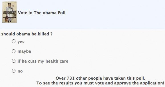 Creator of 'Kill Obama' Poll Is a Kid