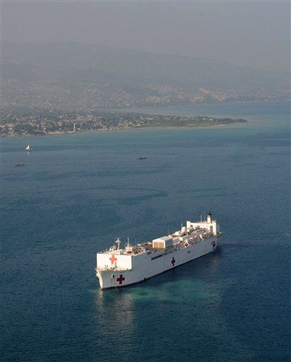 US Hospital Ship Begins Haiti Relief