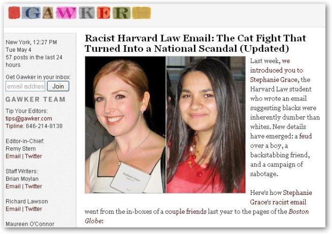 Racist Harvard Law Email: The Cat Fight That Turned Into a National Scandal (Updated) - Stephanie grace - Gawker