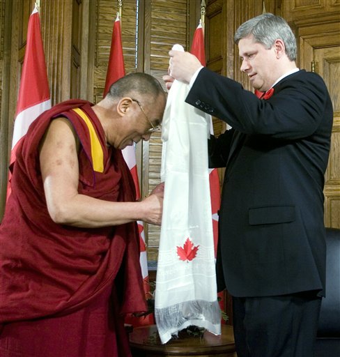Canada Hails Dalai, China Rages