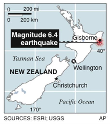 Earthquake Rattles New Zealand
