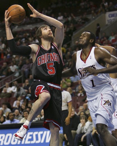 Sixers Winless in '08 After Loss to Bulls, 100-97