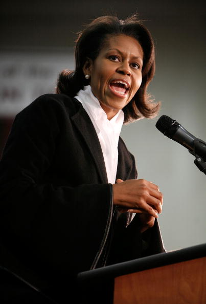 Michelle Takes Barack's Case to Black Voters
