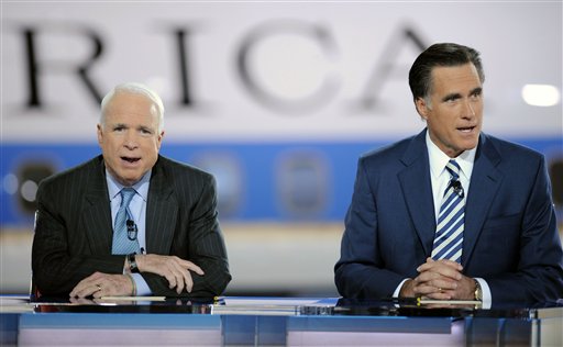 McCain, Romney Spar in California Debate