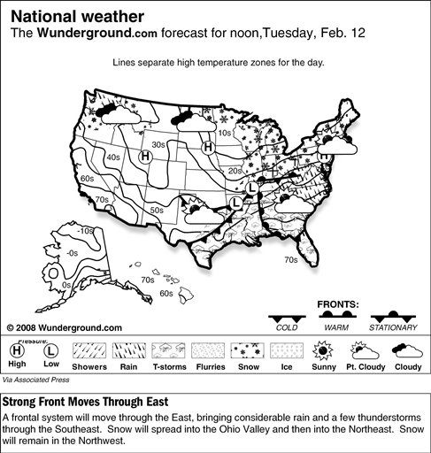 Weather Slams Continental US