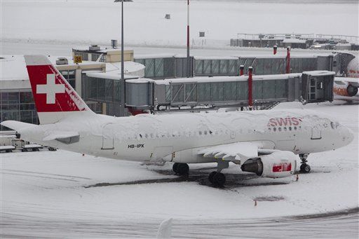 Snow Shuts Europe Air Hubs