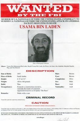 Feds Won't Pay bin Laden Bounty