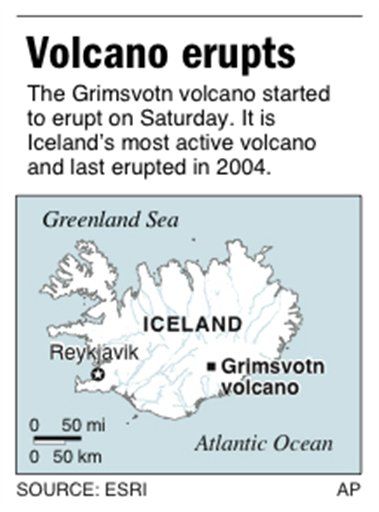 Another Iceland Volcano Erupts