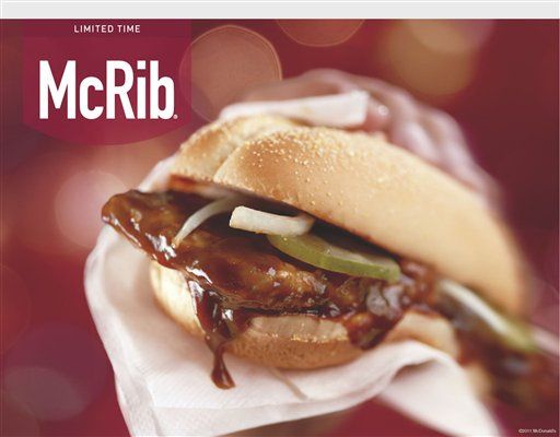 McDonald's Selling McRib Sandwich Nationwide Until November 14
