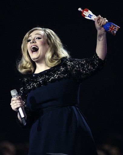 Adele Flips Bird at Brit Awards